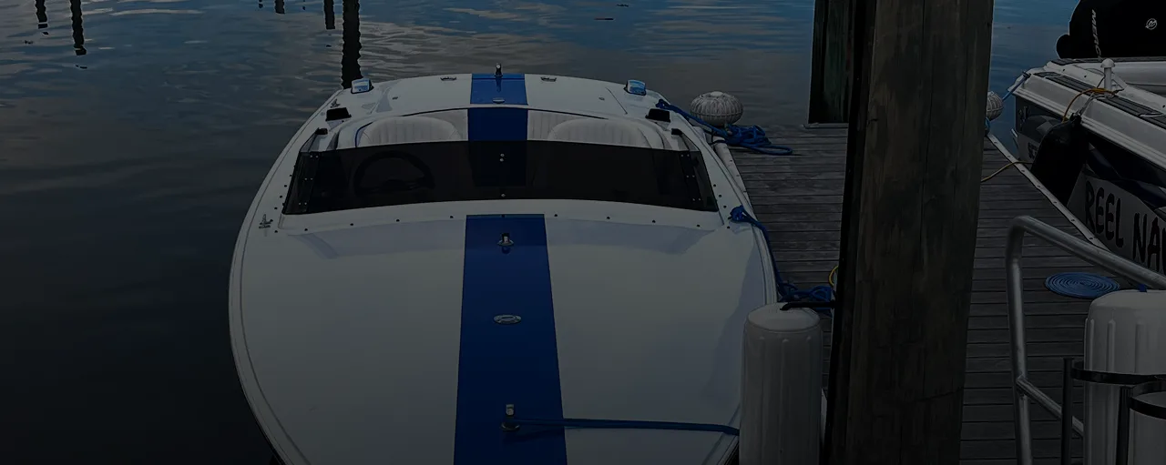 Marina with boats and docks